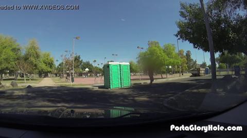 Public gloryhole milf craves aggressive cock🌭-sucking in plain sight