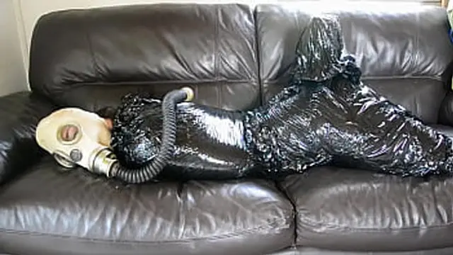 German Milf Plastic Bondage Gasmask