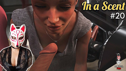 Slutty CEO gets face-fucked in a parking garage, her throat expertly devoured