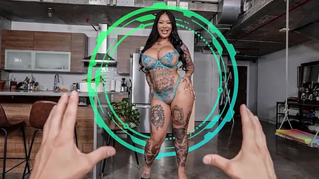 Curvy Tattooed Chinese Goddess Connie Perignon Takes Control