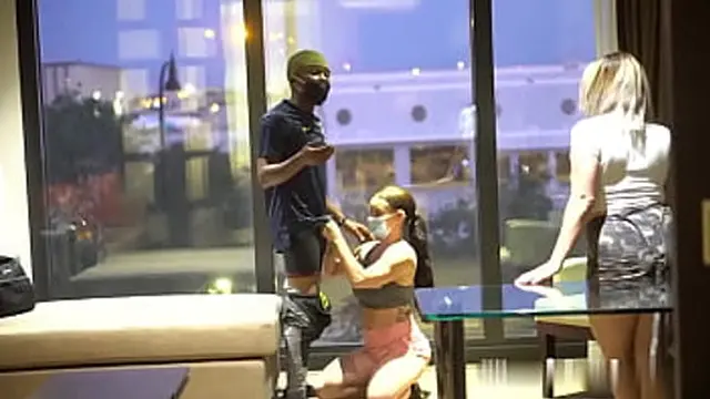 Face-fucked mercilessly while donning a gas mask &mdash;  I blow him utterly