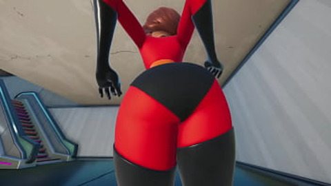 Raunchy anal👌 antics with Elastigirl, shaking that booty like never before