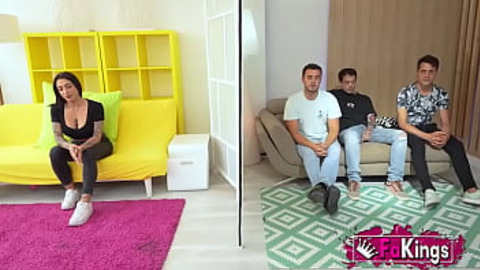 Nelia Estrada makes dudes BLOW their minds, not just CUM, on this wicked blind date!