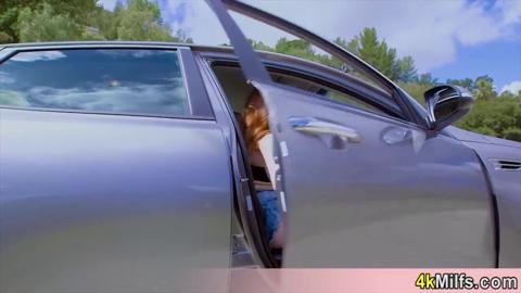 Nymphomaniac redheaded mom Ella flaunts her stunning ripe rear