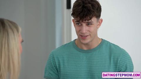 Mom's nasty desire for stepson's sweaty cum-stained thighs