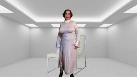 Darth Vader's Fantasy Granny Princess👸 Leia Gets Anal👌 Revenge with Huge Galactic Rod Creampie