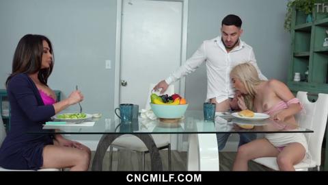Mom & Sis Get Screwed Hard by Stepson, Finally Breaking All Taboos