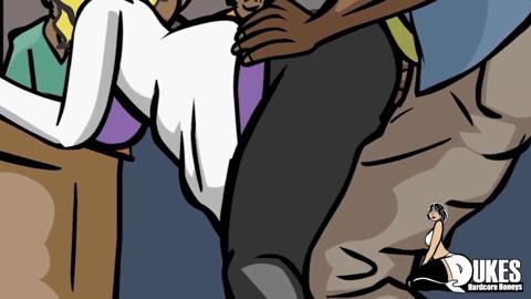 Immigrant men ravage curvaceous blonde matures in public settings, their desires unapologetically satiated.