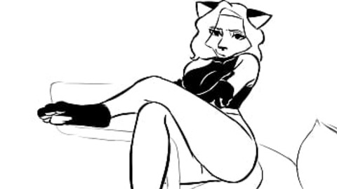 Slurpy Furry F*ckfest: 720p Hairy Mess of a Horny🥵 Tranny