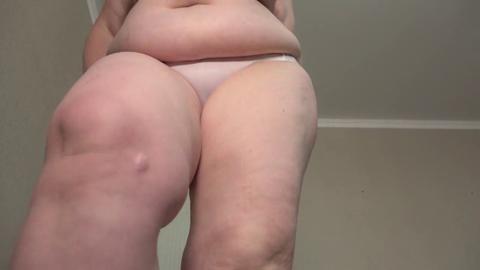 Double XXXL lingerie seduces your eyes: Massive thighs, gargantuan booty & succulent folds await.