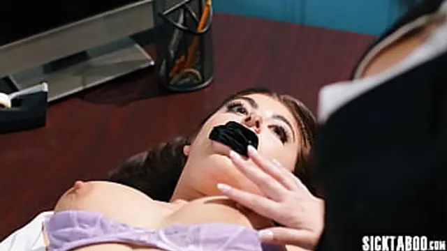 Teen student Gal Ritchie gets deepthroat by busty MILF lesbian teacher Valentina Nappi