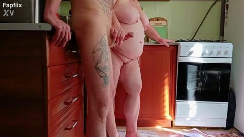 Mom's Big Booty Gets Stamped On By Son's Tongue