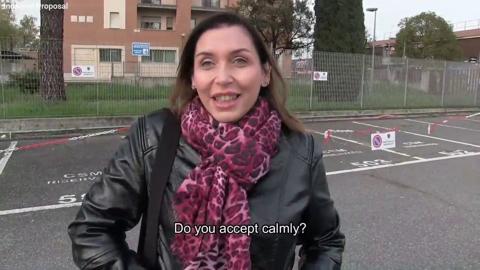 Curvy Italian broad gets her ass🍑 shattered by a stranger for 500 bucks