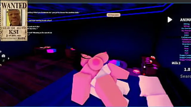 I ravaged my dark fantasy milf′s coochie in our cozy ROBLOX condo