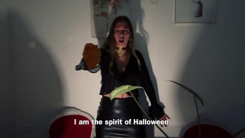 I cum on Halloween night, and let out a gush of pent-up pleasure till dawn