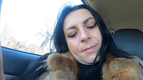 Cheating spouse cruises outdoor market with buddy, then deep-throats in the bushes
