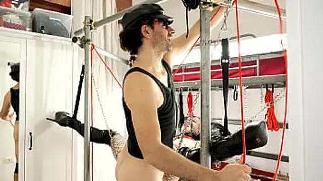 Behind the Scenes of `Miss Kika Rough Sex on Sling - Wax Play`