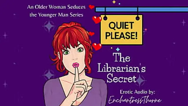 Shh &mdash;  Be Quiet &mdash;  Babe: Older Broad′s Lustful Library Seduction Shindig