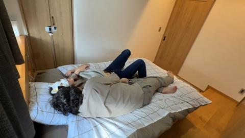 I drilled my cheating wife's tight pussy✌ nonstop with a phone and stiff prick