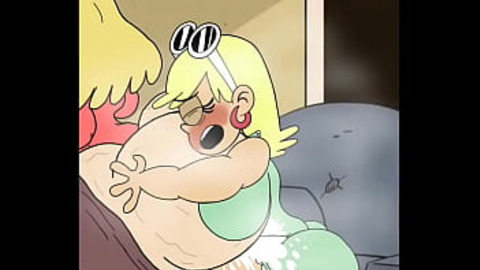 Leni gets fucked by her huge, jello-like mom's ass🍑