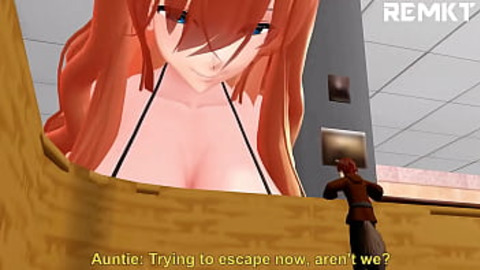 Giant Red Riding Hood Ravages Little Boys