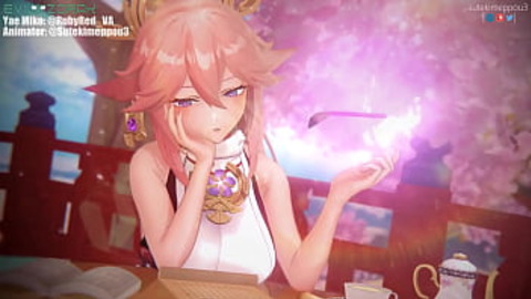 Yae Miko's Steamy Sakura Showdown