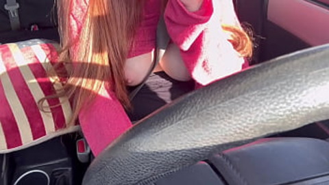 Artemisia's Italian Boobs Sizzling on Drive,公开大奶