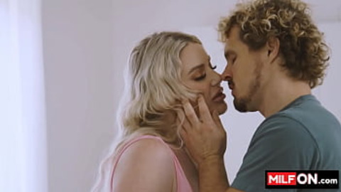 Busty Blonde Jenna Starr Seduces With Robby Echo's Massive Boobs