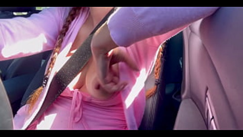 Smutty淫 Car Journey With Juicy 大Breasts Milf Artemisia Displaying Her 波霸 On The Road