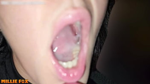Megastic Cum Swallowing Session: MILF Milly Fox Gulpines Big Doses Of Jizz