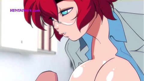 Pervy Redhead Doctor's Hospital Exam Cartoony Parody with Explicit ESP Subtitles