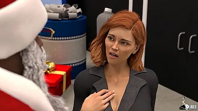 Pawg Milf Fucks Black Santa for a prize