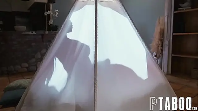 Lily Starfire Fucks Stepdad Ken in Tent While Stepmom’s Clueless!