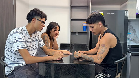 Latina MILF gives her nice ass to a horny boss just so he can give the job to her cuckold husband.
