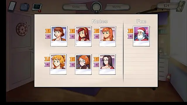 Hot MILF in Hentai game part 11 &mdash;  handjob on the couch