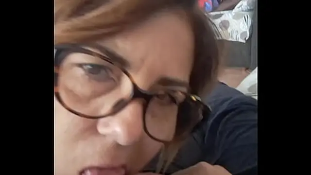 Jones jerks off while Teresa licks milk from her lips like a temptress