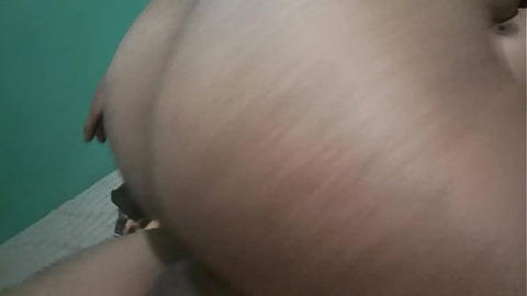 Brunette rocking my dick🍆 with her giant butt🍑