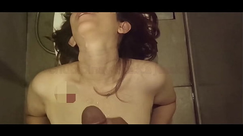 Inday gets cum shot on her face