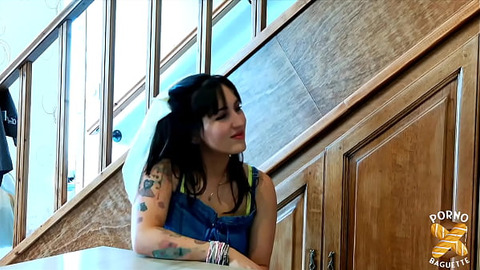 Tutty, a sublime brunette, enjoys this cock!