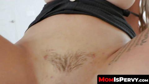 Tattooed MILF Alexis Zara's pussy filled with cum by stepson