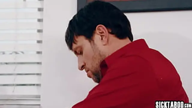 Stuck MILF nanny with no panties Riley Jacobs fucked hard by perverted big cock guy Preston Parker