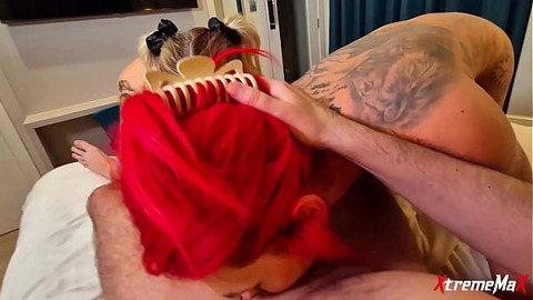 Good time today!! Crazy lesbian threesome fuck