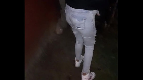He detonated the ass of a stranger on the street after the party
