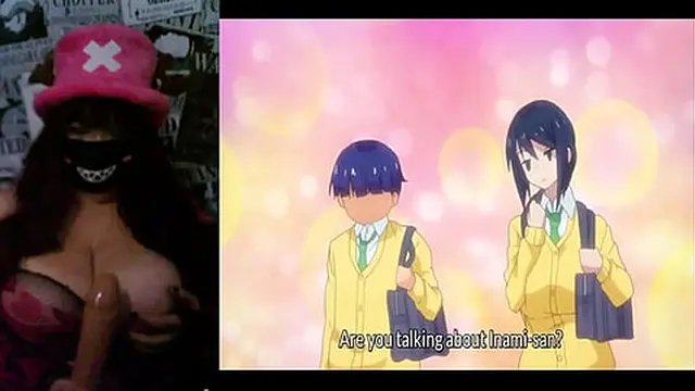 Hotwife with Natural Big tits Watching Hentai - Kimi wa Yasashiku Netorareru Ep2