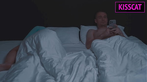 Step Mom Can't Resist Step Son's Big Cock in Share Bed — Will She Notice When He Fuck Stepmommy