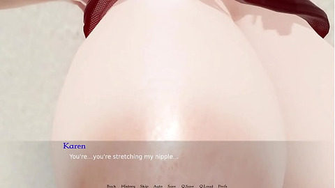Bound By Lust Giant MILF Tit Sucking - 3d Animated Porn Game