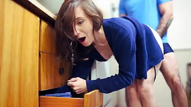 milf trapped again - Hot MILF gets pounded hard