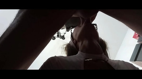 Preview - Milf gives a quick blowjob with a cum explosion in her mouth
