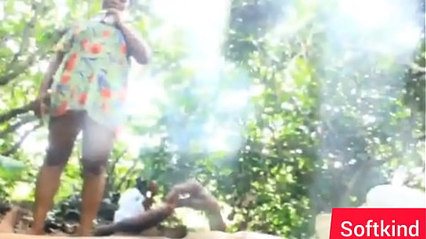 First time having sex with the local village BBC in the bush