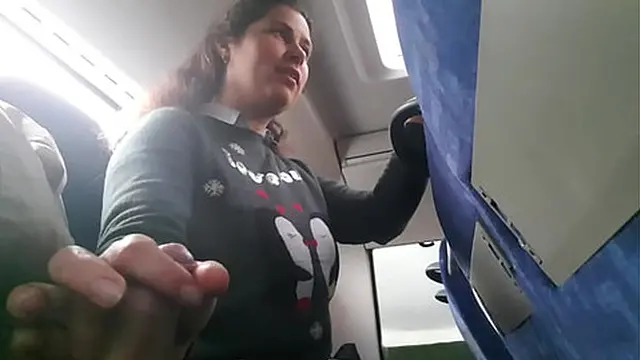 My Adventure on the Bus  Cool milf Shocked by What She Sees
